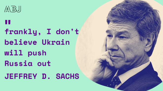 Interview with Jeffrey Sachs: we are in underlying deep crises that need to be addressed